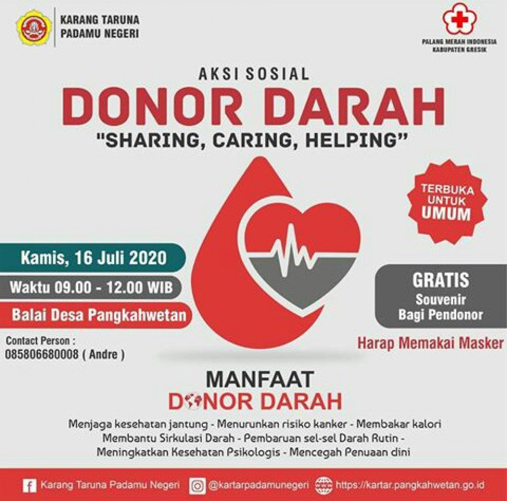 Aksi Sosial Donor Darah Sharing, Caring, Helping