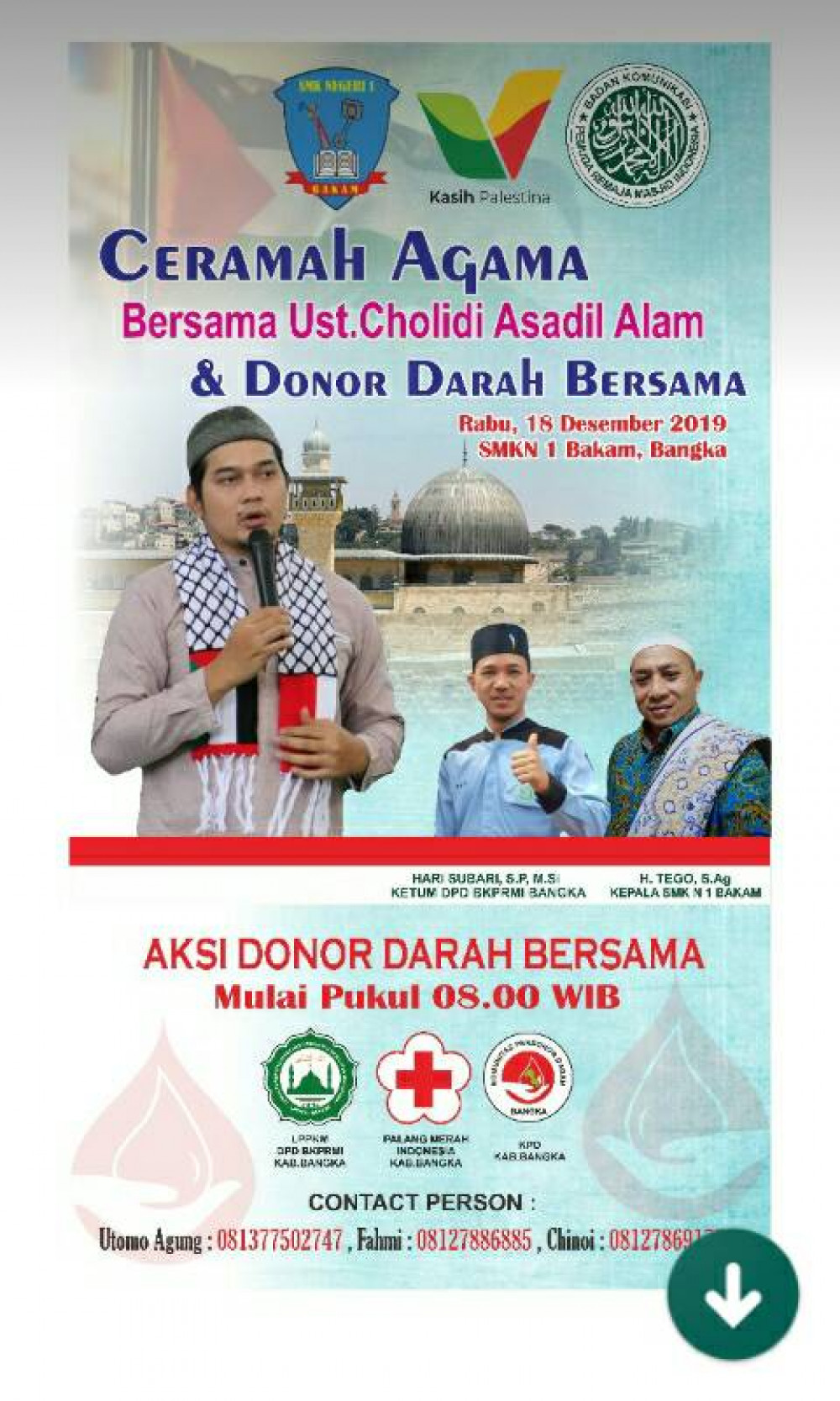 Ceramah Agama dan Donor Darah Bersama