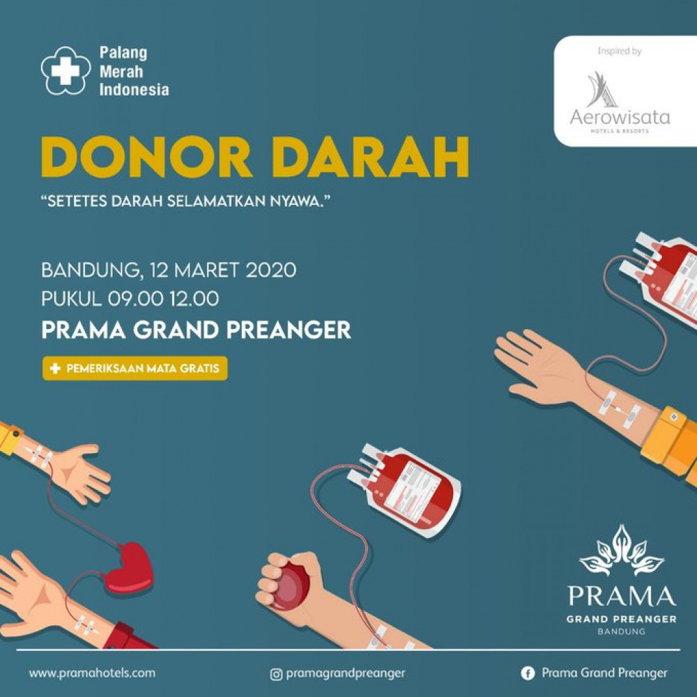 Donor Darah Hotel Prama Grand Preanger