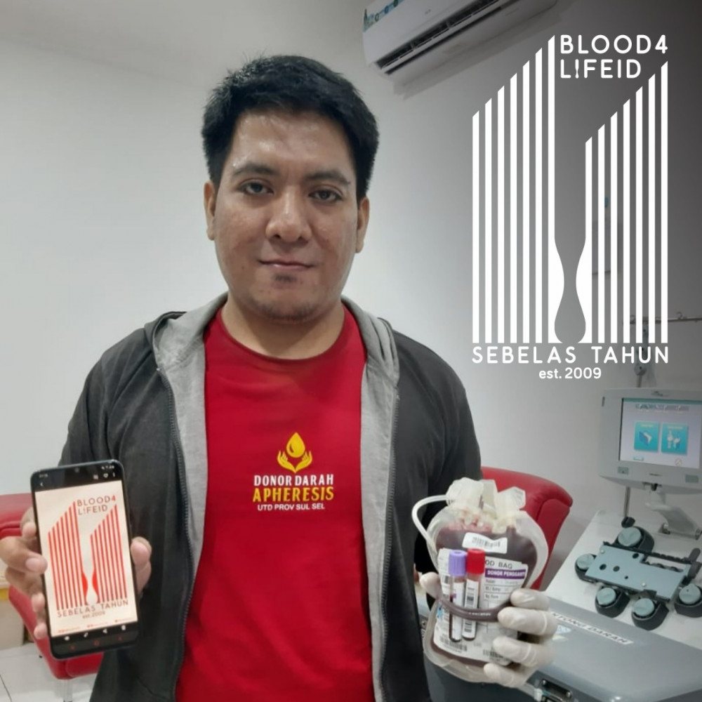 Donor Darah bertepatan dengan HUT Blood4LifeID 11th